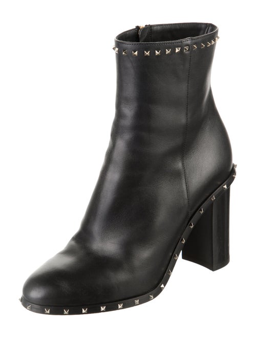 Valentino Rockstud Accents Leather Boots