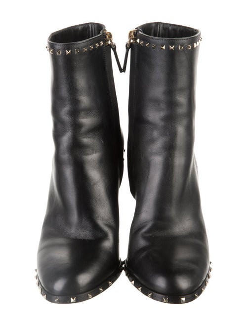 Valentino Rockstud Accents Leather Boots