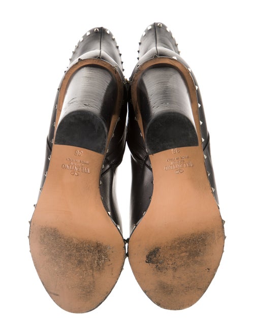 Valentino Rockstud Accents Leather Boots
