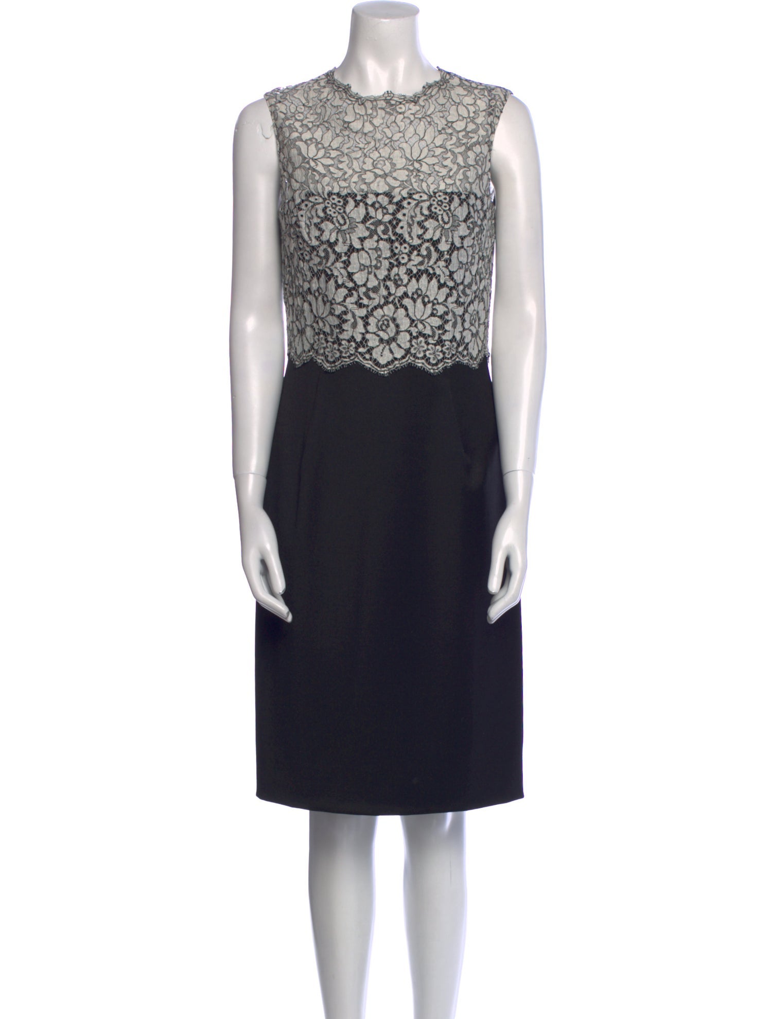 Valentino Lace Pattern Midi Length Dress