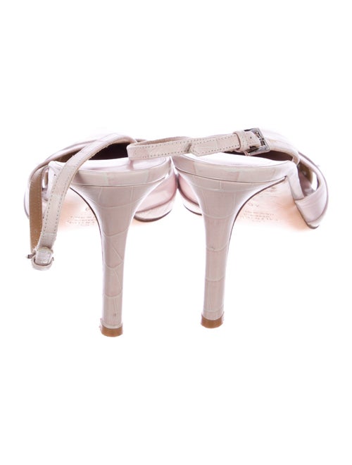 Valentino Rockstud Accents Leather Slingback Pumps