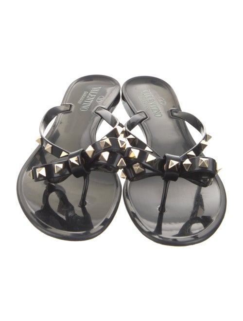 Valentino Rubber Studded Accents Slides