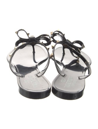 Valentino Rubber Studded Accents Slides