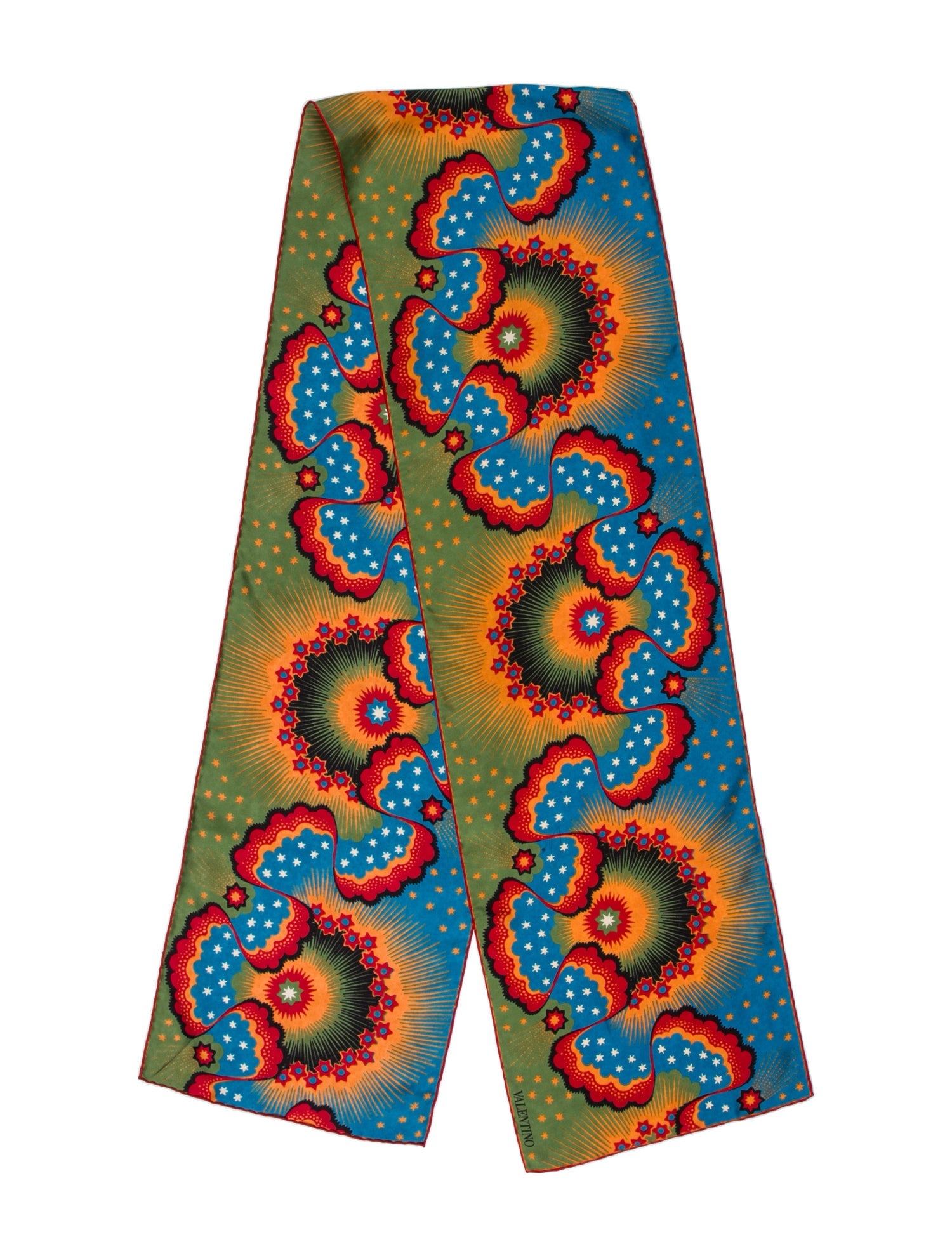 Valentino Silk Paisley Print Scarf