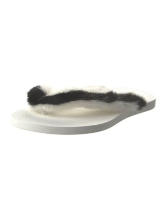 Valentino Fur Slides