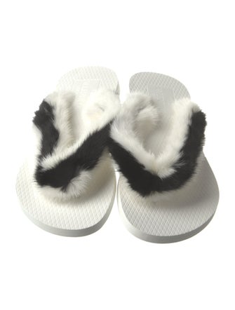 Valentino Fur Slides
