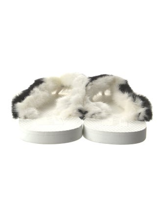 Valentino Fur Slides