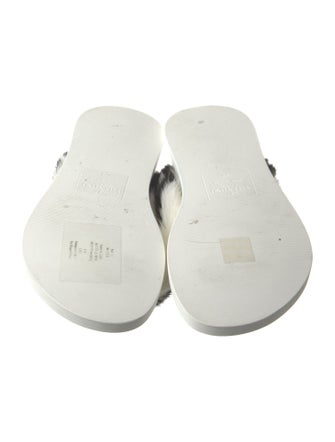 Valentino Fur Slides