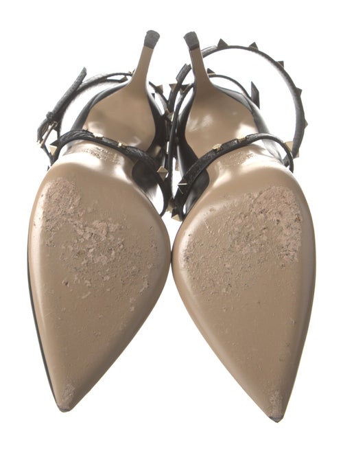 Valentino Rockstud Accents Leather Pumps