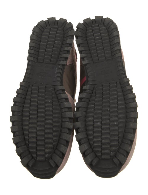 Valentino Rockstud Accents Suede Sneakers