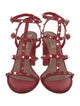 Valentino Rockstud Accents Leather Gladiator Sandals