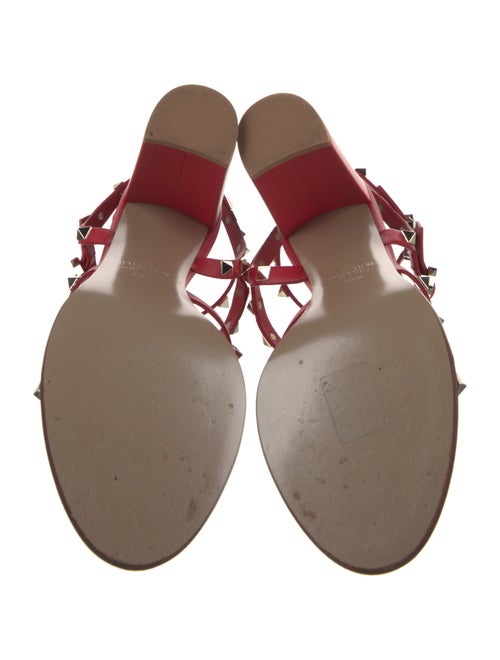 Valentino Rockstud Accents Leather Gladiator Sandals