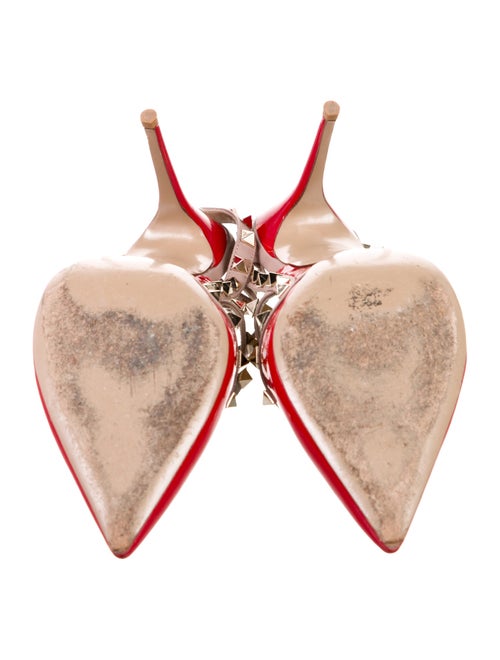 Valentino Rockstud Accents Patent Leather T-Strap Pumps