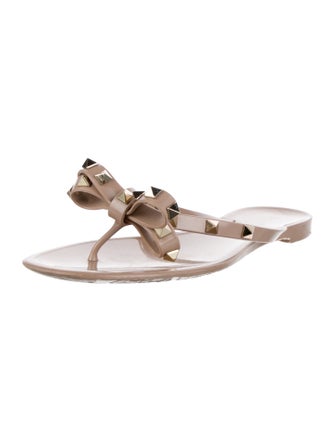Valentino Rockstud Accents PVC Slides