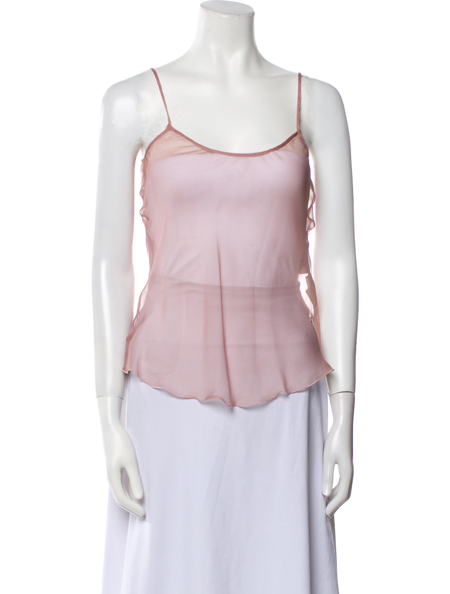 Valentino Silk Scoop Neck Top