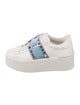 Valentino Rockstud Accents Leather Sneakers