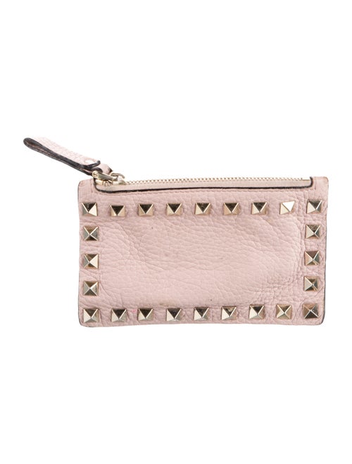 Valentino Rockstud Accents Leather Wallet