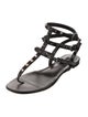 Valentino Rockstud Accents Leather Gladiator Sandals