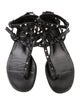 Valentino Rockstud Accents Leather Gladiator Sandals