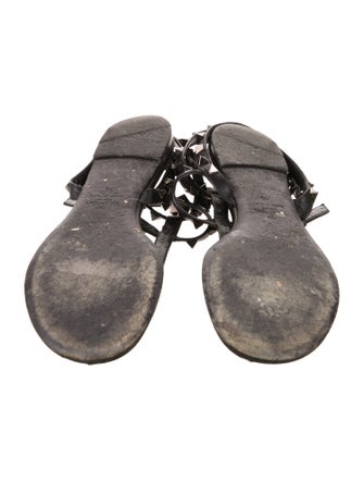 Valentino Rockstud Accents Leather Gladiator Sandals