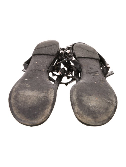 Valentino Rockstud Accents Leather Gladiator Sandals