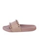 Valentino Rockstud Accents Rubber Slides
