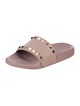 Valentino Rockstud Accents Rubber Slides