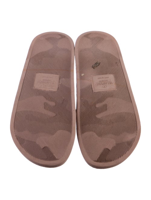 Valentino Rockstud Accents Rubber Slides