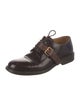 Valentino Rockstud Accents Leather Derby Shoes