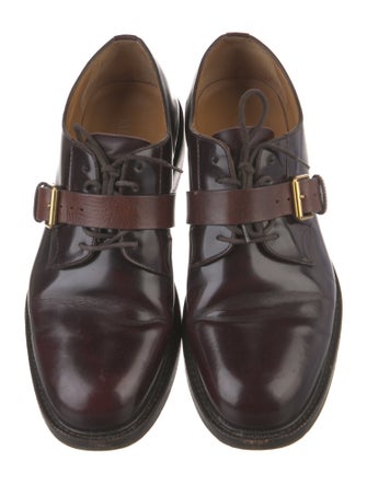 Valentino Rockstud Accents Leather Derby Shoes
