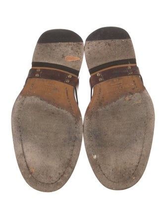 Valentino Rockstud Accents Leather Derby Shoes