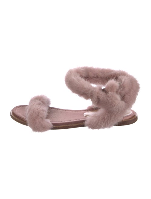 Valentino Fur Sandals