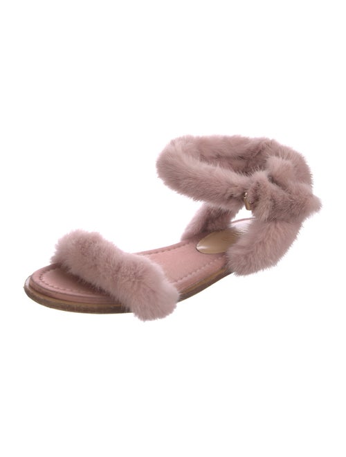 Valentino Fur Sandals