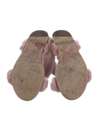 Valentino Fur Sandals