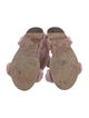 Valentino Fur Sandals