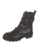 Valentino Rockstud Accents Leather Combat Boots