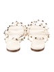 Valentino Rockstud Accents Leather Gladiator Sandals