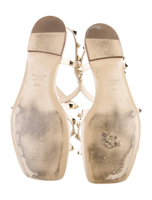 Valentino Rockstud Accents Leather Gladiator Sandals