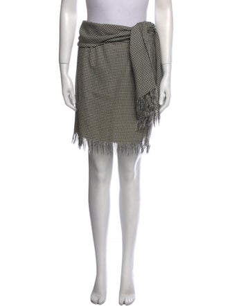 Valentino Plaid Print Knee-Length Skirt