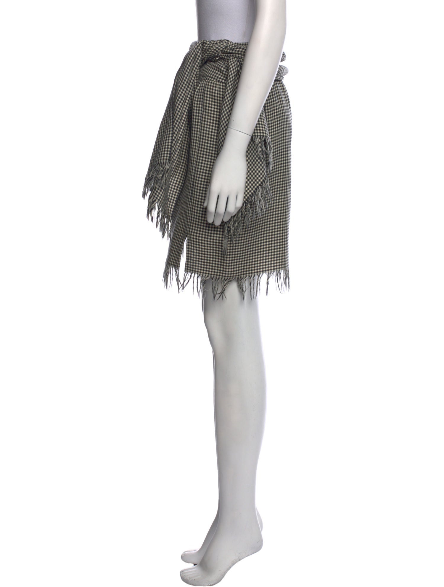 Valentino Plaid Print Knee-Length Skirt