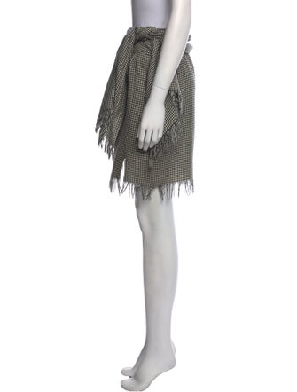 Valentino Plaid Print Knee-Length Skirt