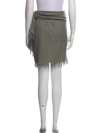 Valentino Plaid Print Knee-Length Skirt