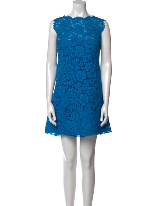 Valentino Bateau Neckline Mini Dress