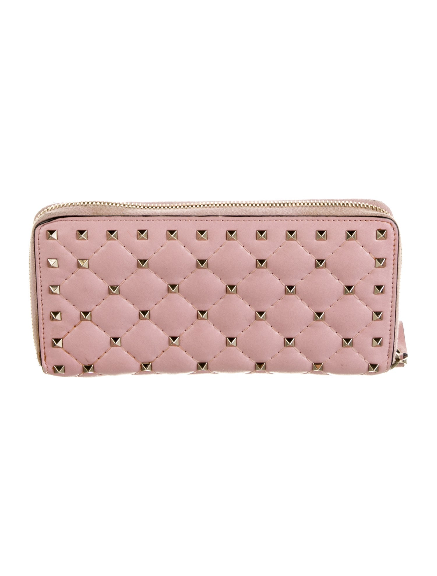 Valentino Rockstud Continental Wallet Leather Continental Wallet