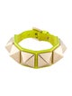 Valentino Leather Large Rockstud Wrap Bracelet