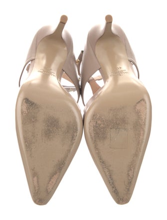 Valentino Rockstud Accents Leather T-Strap Pumps