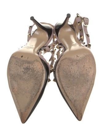 Valentino Rockstud Accents Patent Leather Pumps