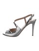 Valentino Rockstud Accents Leather Slingback Sandals