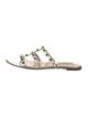 Valentino Rockstud Accents Leather Slides