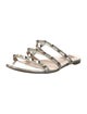 Valentino Rockstud Accents Leather Slides